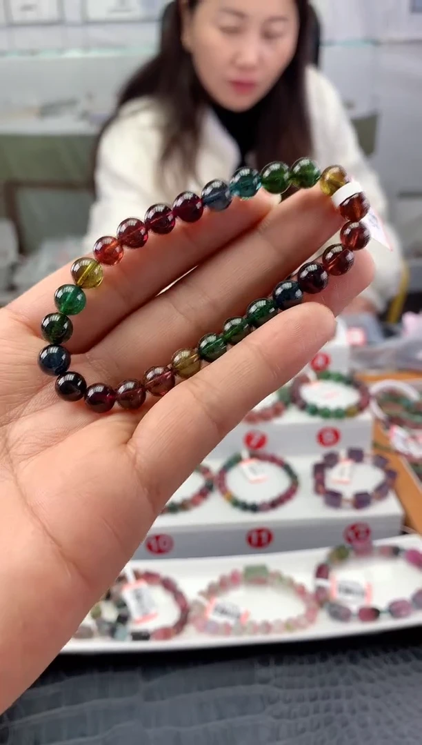 未镶嵌手串碧玺多样性发一条