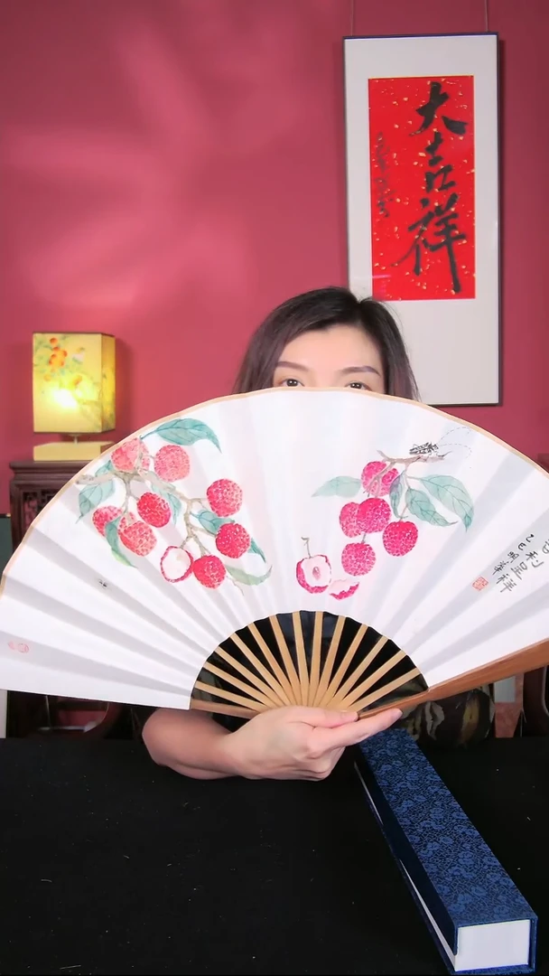 书法于明华折扇作品