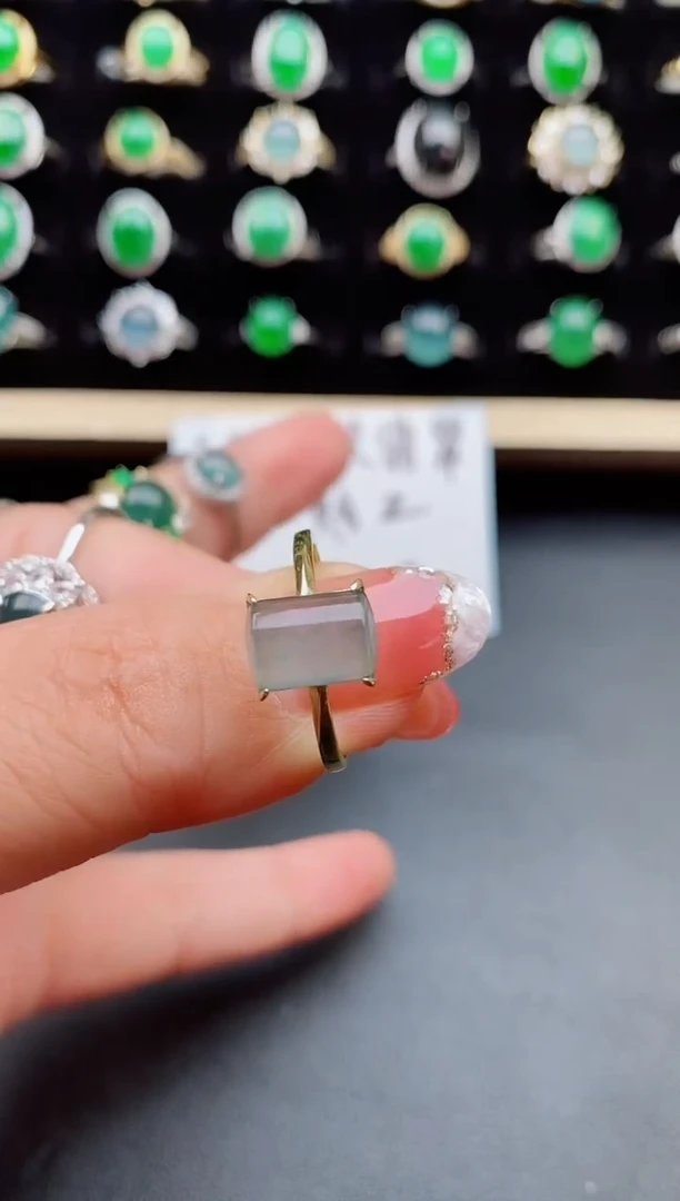 【闪购商品】翡翠戒指银S925镶嵌50800