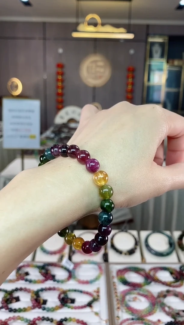 【闪购商品】碧玺单圈手串8mm+未镶嵌（多样性发一条）hon