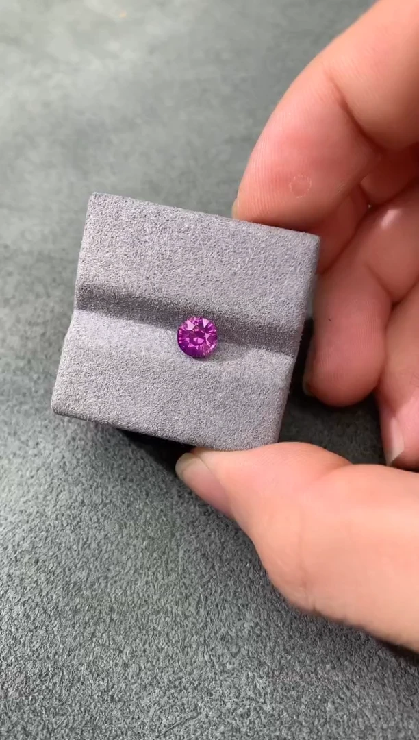 裸石彩色蓝宝石无烧1.23CT