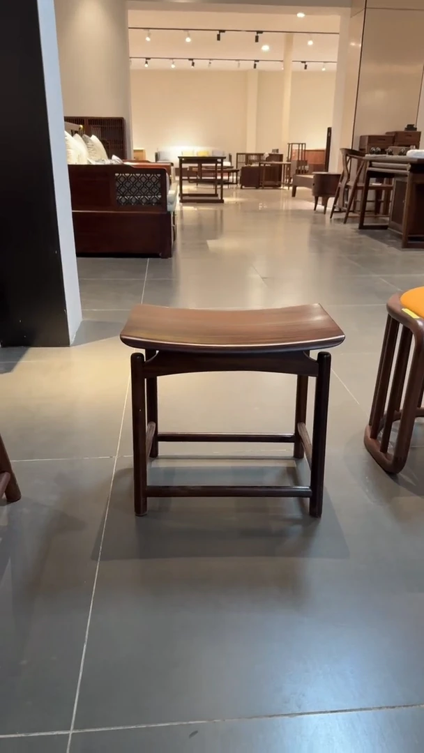 黑檀木（拍下联系客服确认发货时间）小茶凳元宝凳