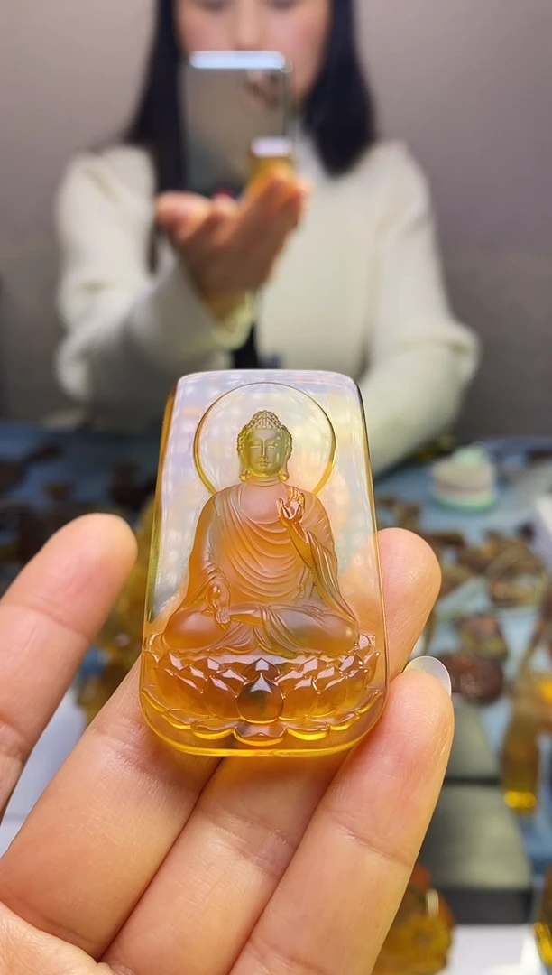 【闪购商品】琥珀颈饰未镶嵌SN1-76（大日如来）