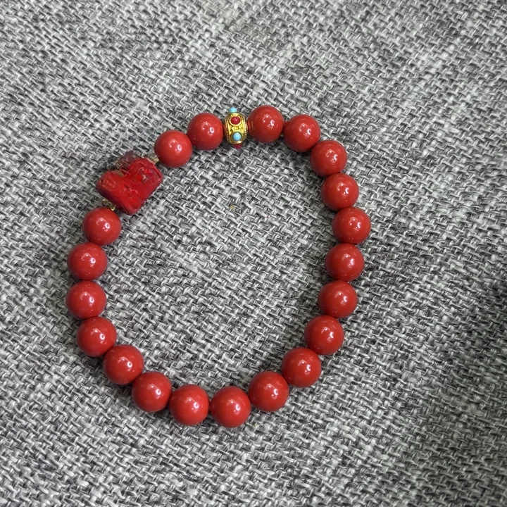含辰砂工艺品高含朱砂手串8mm-590589