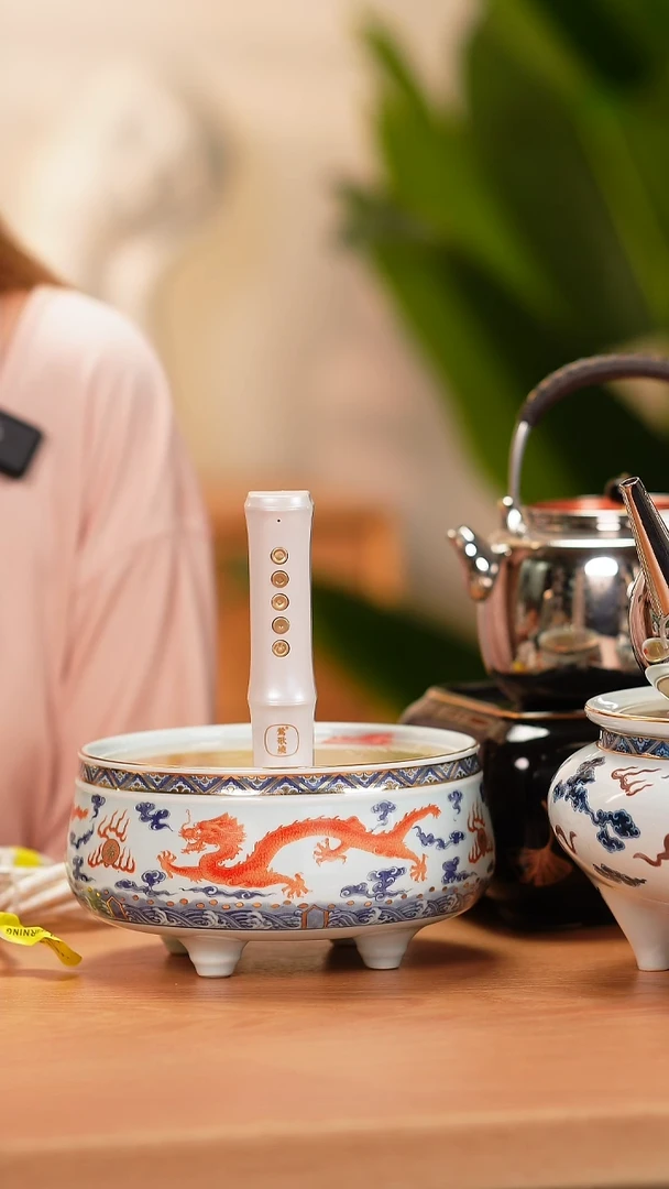 洛*塔莺歌烧青花龙纹炉
