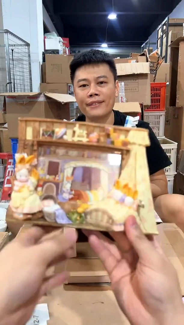 瓷片原盒时尚兔音乐相框