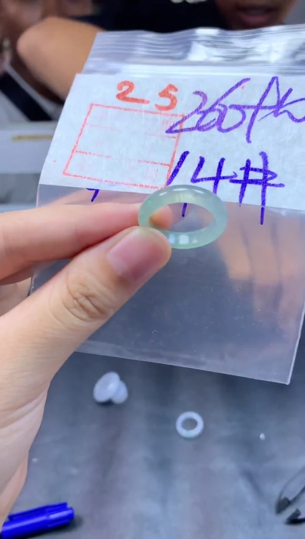 定制翡翠未镶嵌戒圈14#270毛货需精细抛光