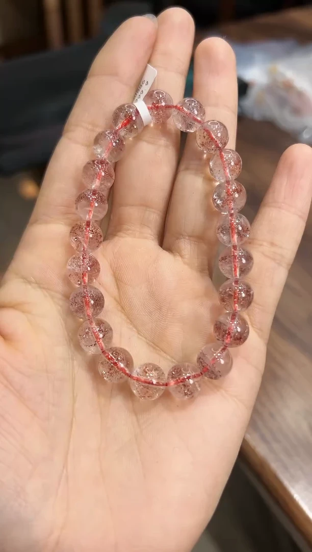 【闪购商品】水晶手串未镶嵌XL2000金草莓手串9+