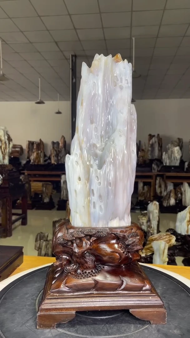 硅化玉珠宝奇石未镶嵌高48