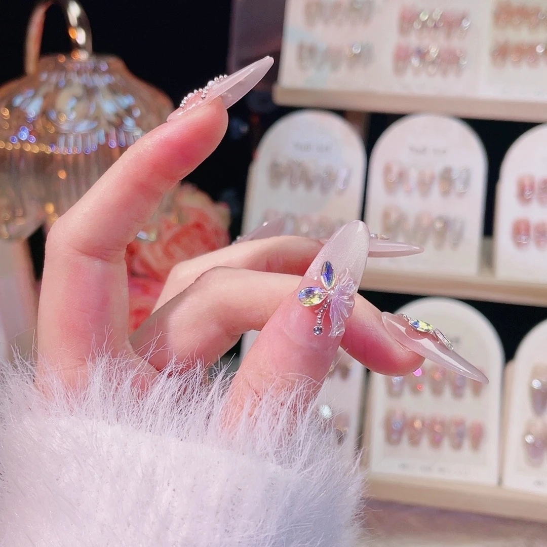 渮一诺【比翼双飞】穿戴甲可拆卸重复使用高质量穿戴甲成品美甲