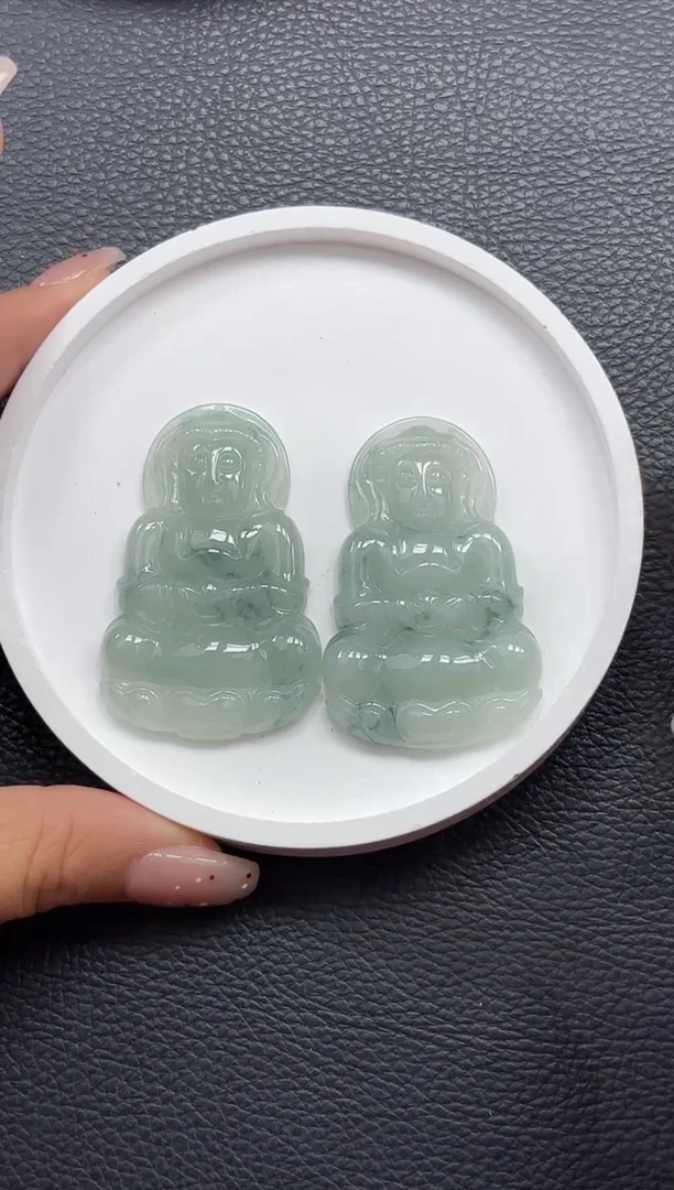 颈饰未镶嵌翡翠K679-1246 观音 多样性发一件