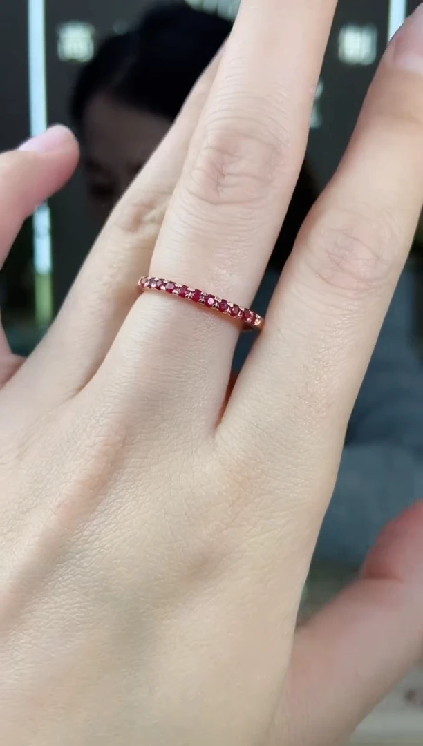 【闪购商品】红宝石手饰银S925镶嵌手饰