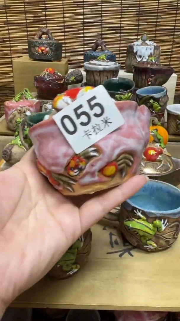 悠***?055精美粗陶手工柴烧