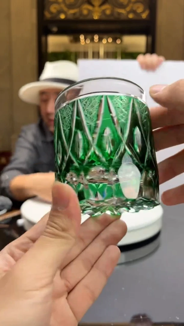 【闪购商品】摆件AJ06090祖母绿威士忌杯