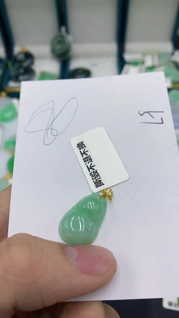 【闪购商品】翡翠颈饰18K金镶嵌1111111111