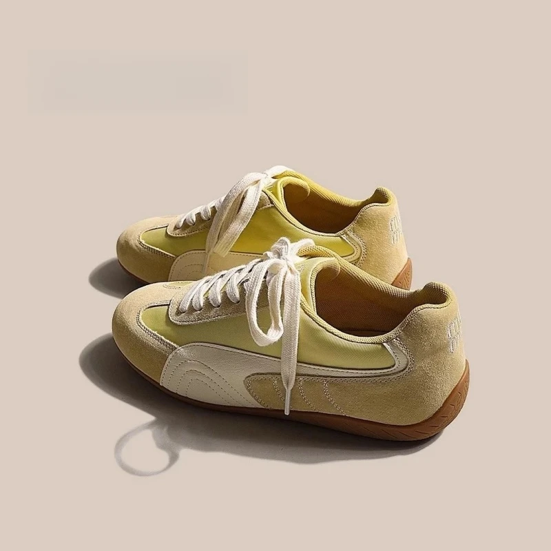 内增高德训鞋女2025新款韩版透气百搭板鞋休闲运动小白鞋女阿甘鞋