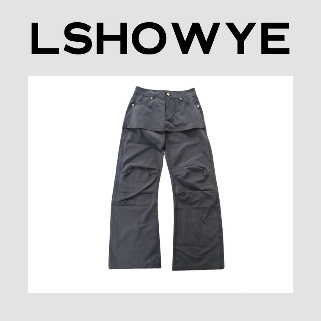 LSHOWYE｜伞型遮肉显瘦直筒裤 2510417XG