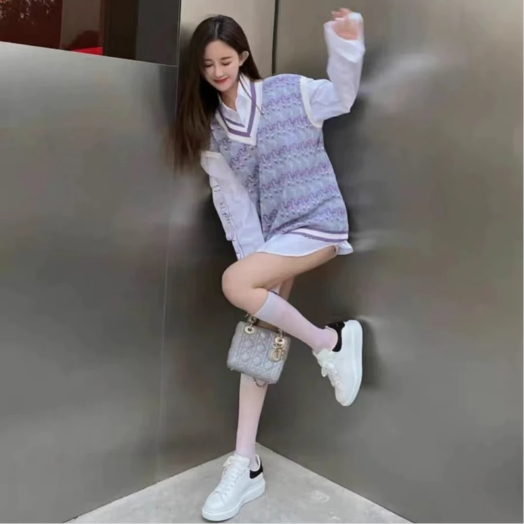 （小白鞋)2024春夏新款百搭增高厚底运动休闲情侣板鞋8042