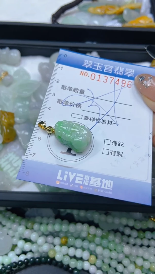 翡翠未镶嵌颈饰闪购0137496