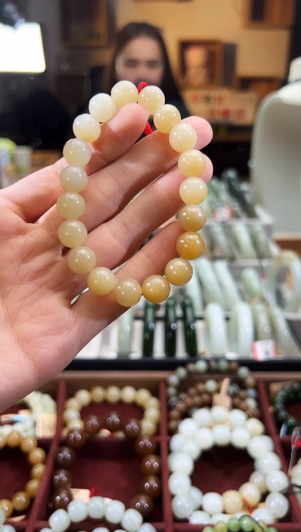 未镶嵌手串和田玉迪克兰手串卡10