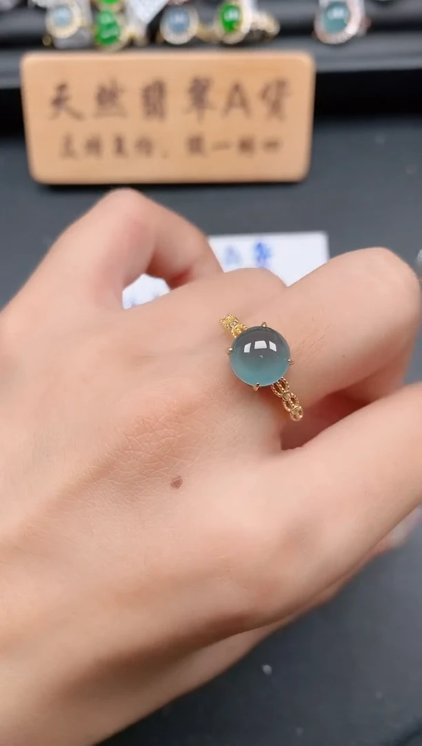 银S925镶嵌戒指翡翠1111