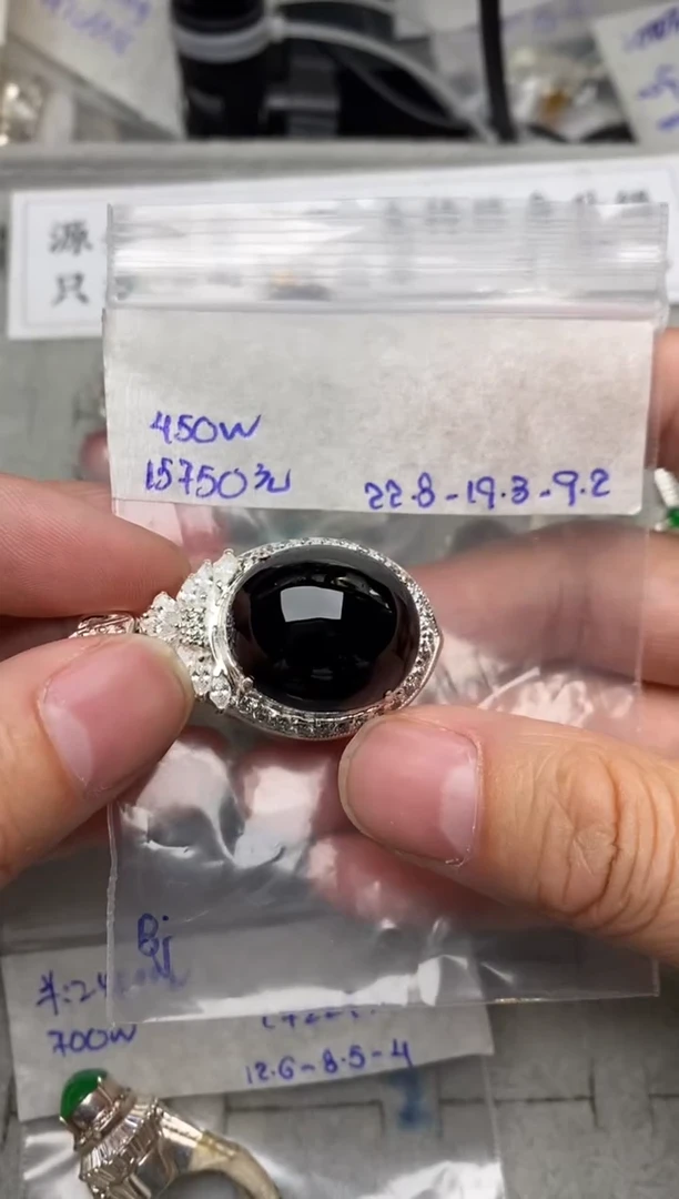 【闪购商品】定制翡翠未镶嵌墨翠