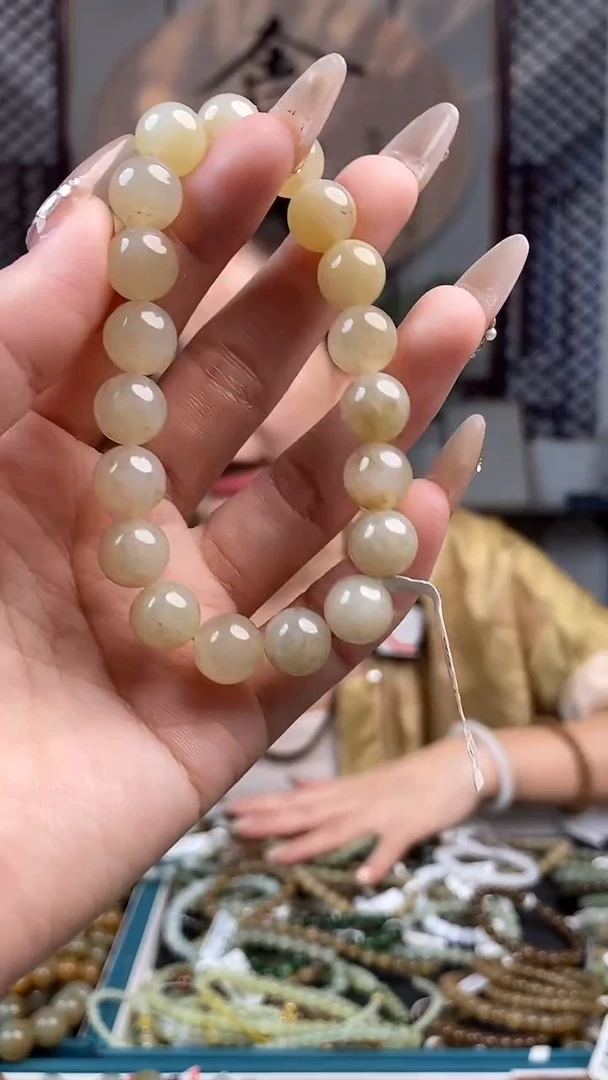 和田玉未镶嵌颈饰拍一发一