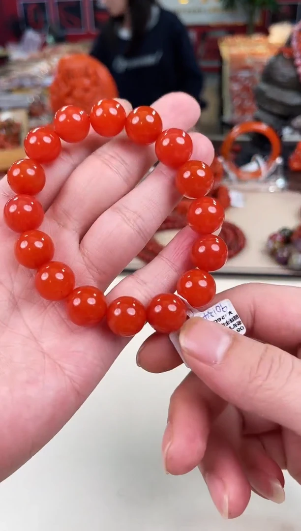 未镶嵌滴水洞手串13+南红玛瑙（多样式发其一）