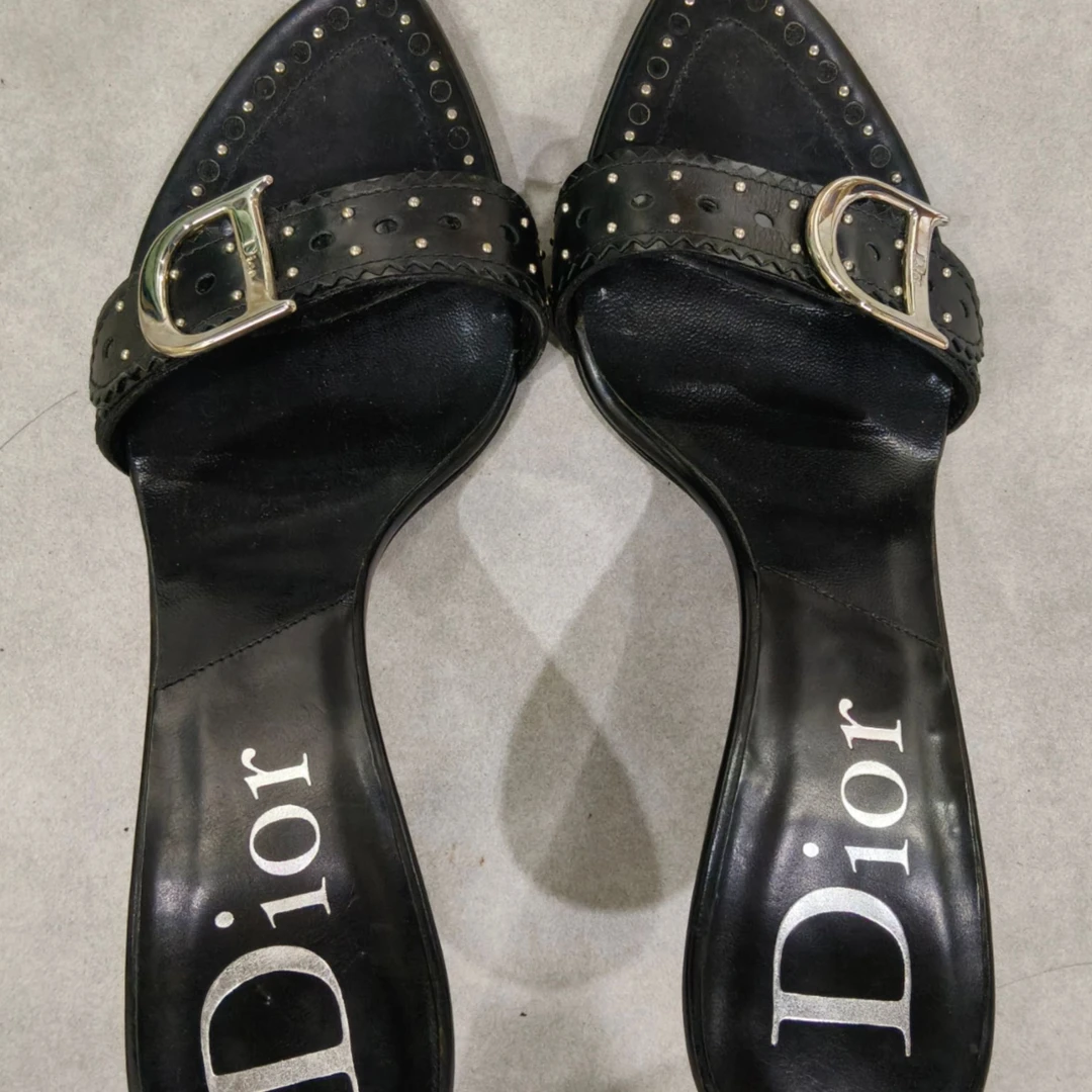 95新 DIOR/迪奥 麦殿/凉鞋38码黑色/250926TLLQC01