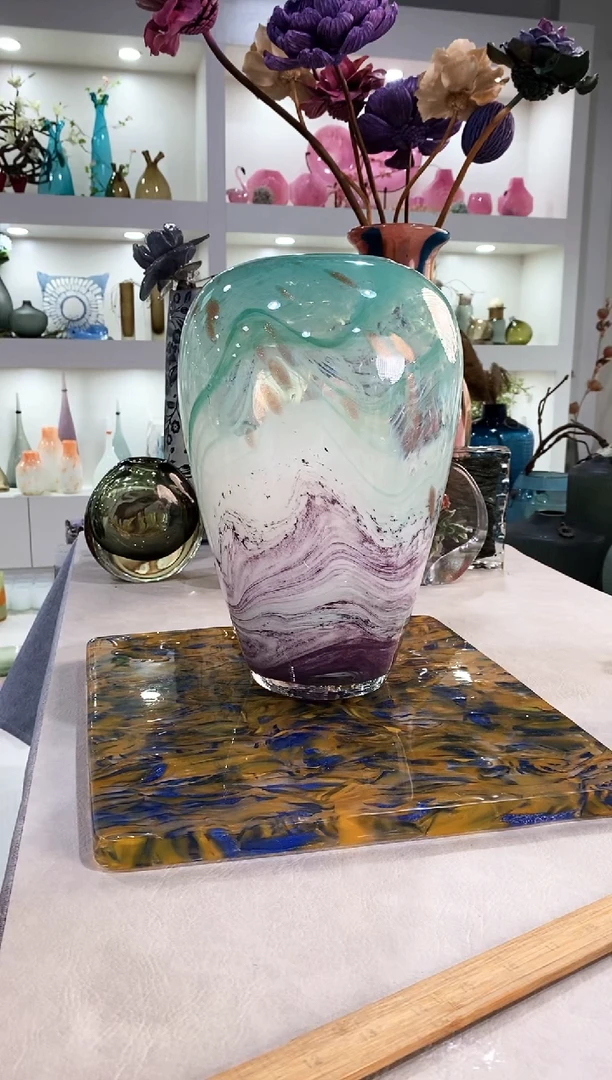 慕忆家手作琉璃花瓶
