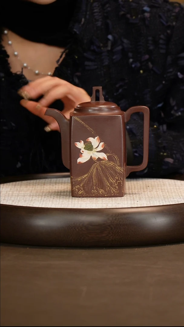 李昌鸿 四方隐士 紫茄泥 470c/竹画