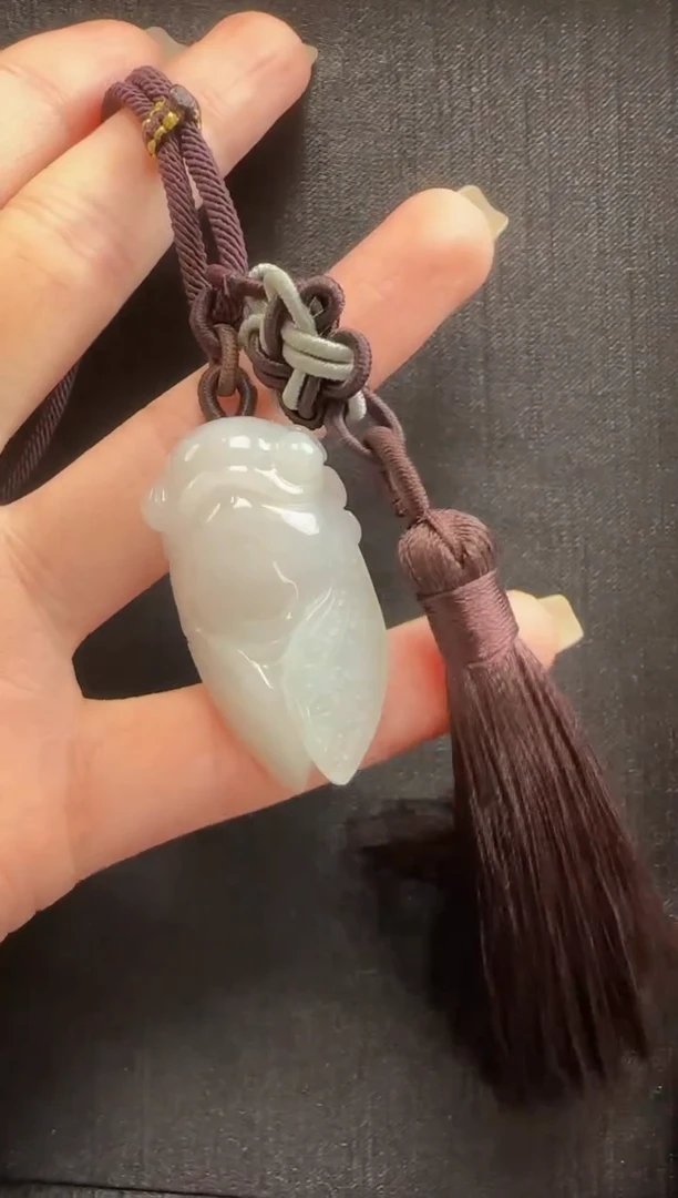 【闪购商品】翡翠挂件未镶嵌534蝉一个