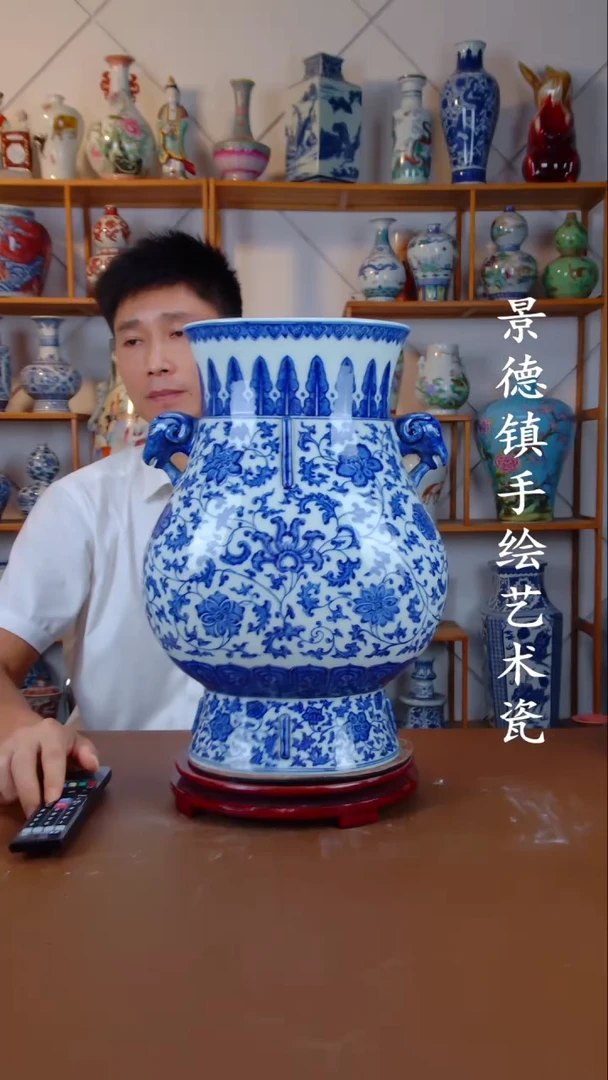 现代景德镇手工手绘陶瓷摆件28