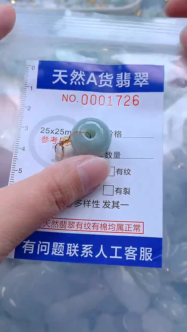 翡翠未镶嵌吊坠(不含链)1