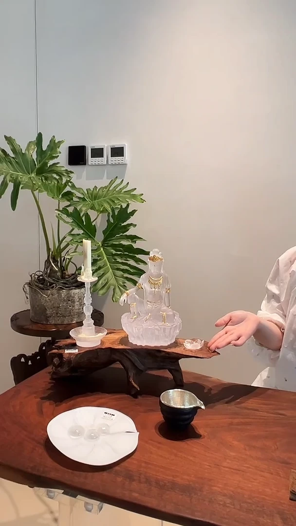 茶道摆件0000木头花台7003