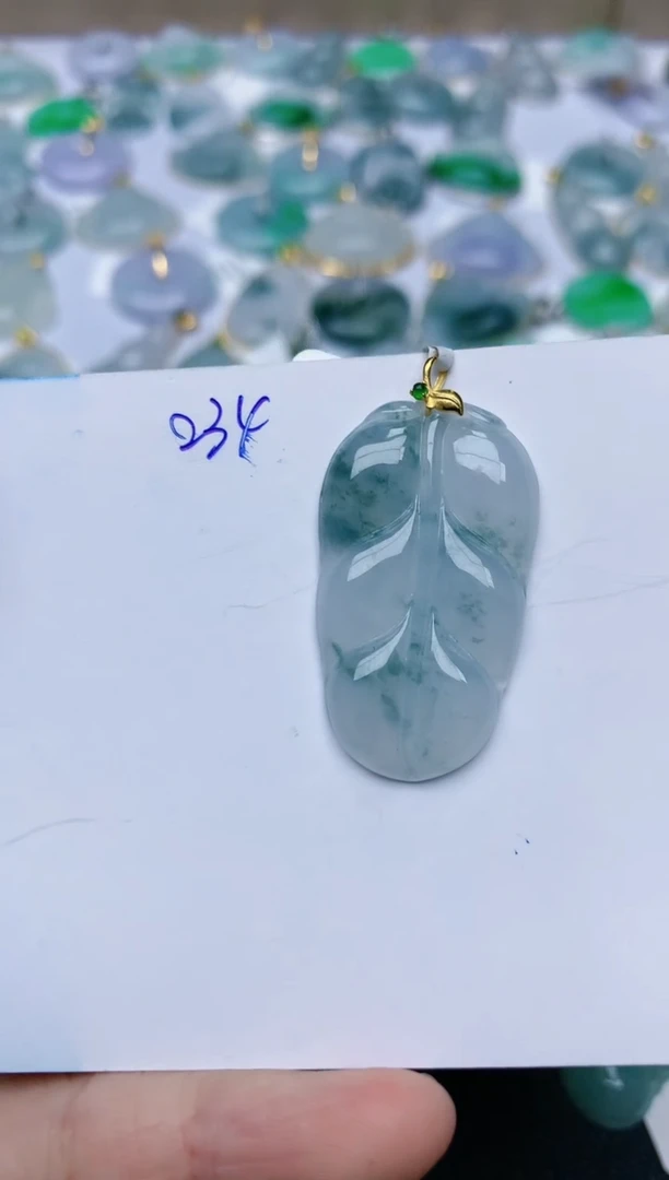 【闪购商品】翡翠颈饰18K金镶嵌天然翡翠A货    234