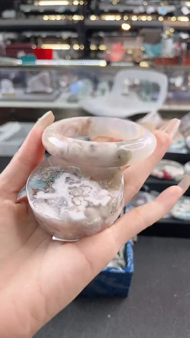 未镶嵌手镯石英质玉60圈口（赠品镯心）15148