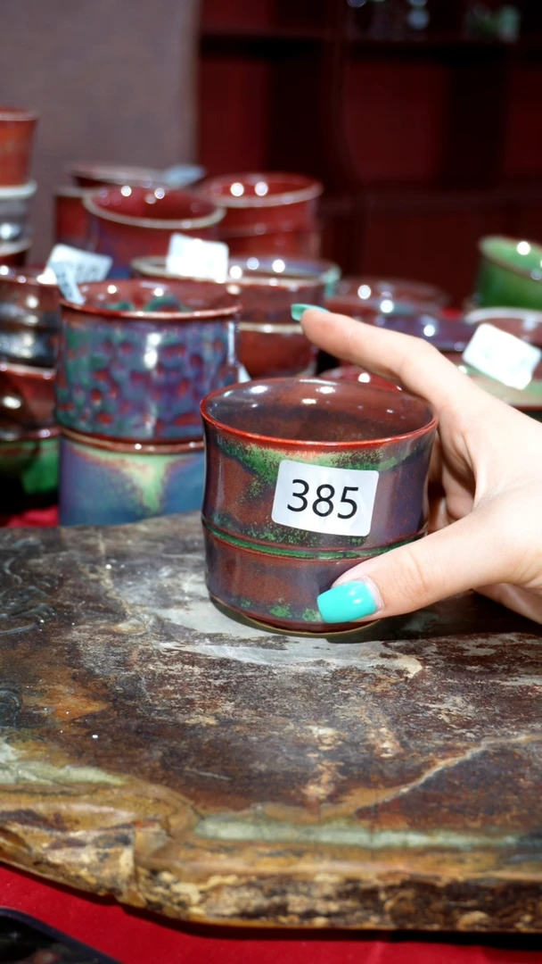 摆件精品窑变钧瓷茶器