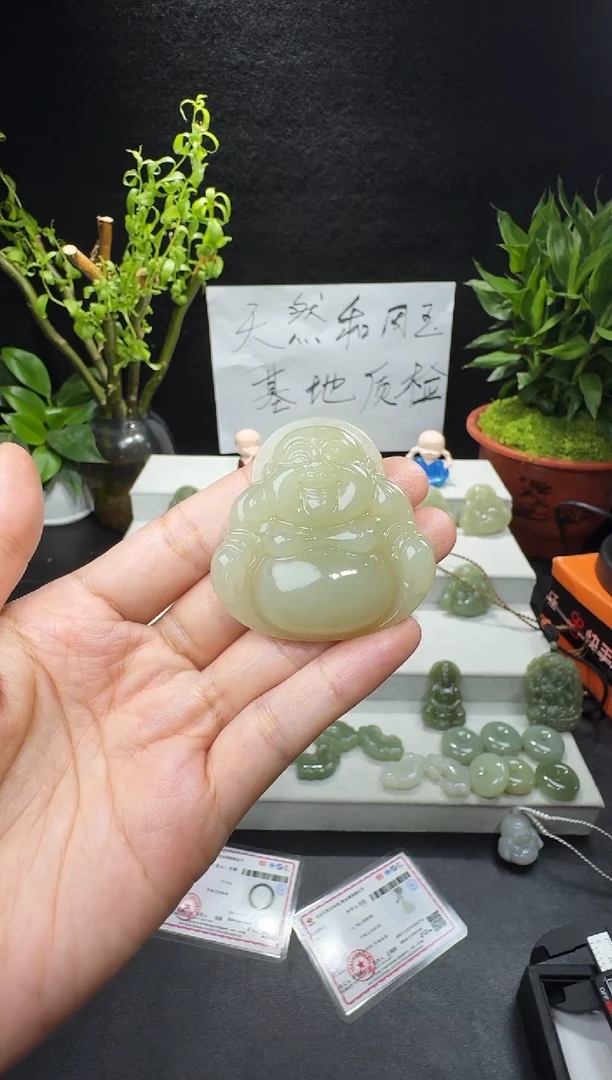 颈饰未镶嵌和田玉火*48佛公