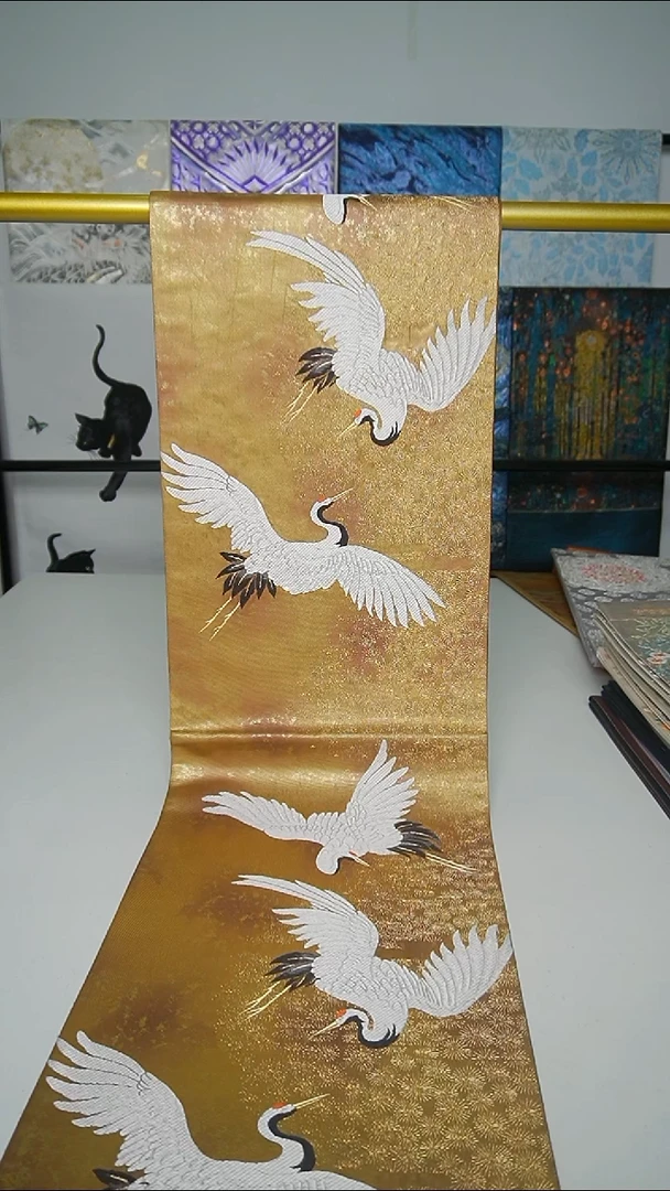 织绣织锦51仙鹤。