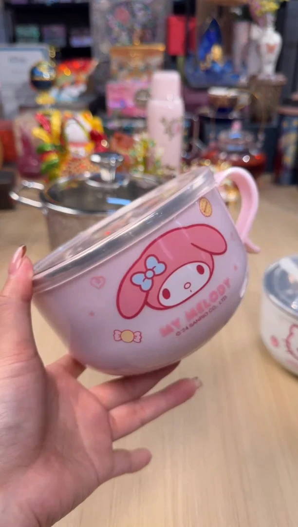 .97美乐蒂泡面碗带勺