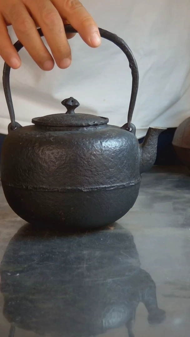 陶日本仁左卫门作烧水壶