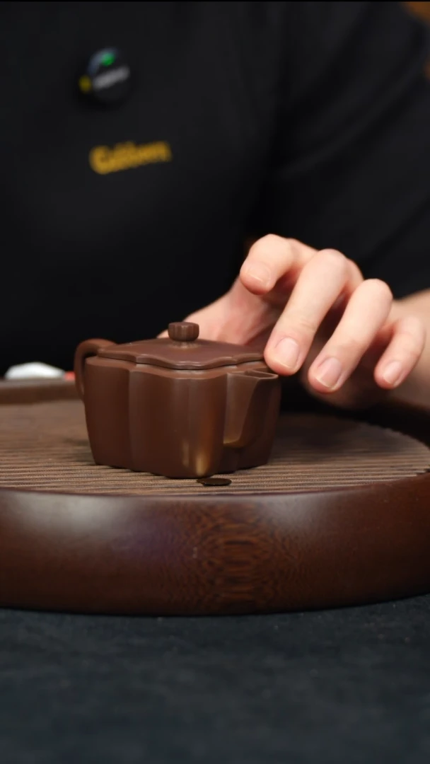 【闪购商品】紫砂茶壶紫泥 筋纹汉瓦 JF