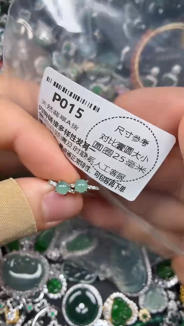 颈饰未镶嵌翡翠P015耳扣