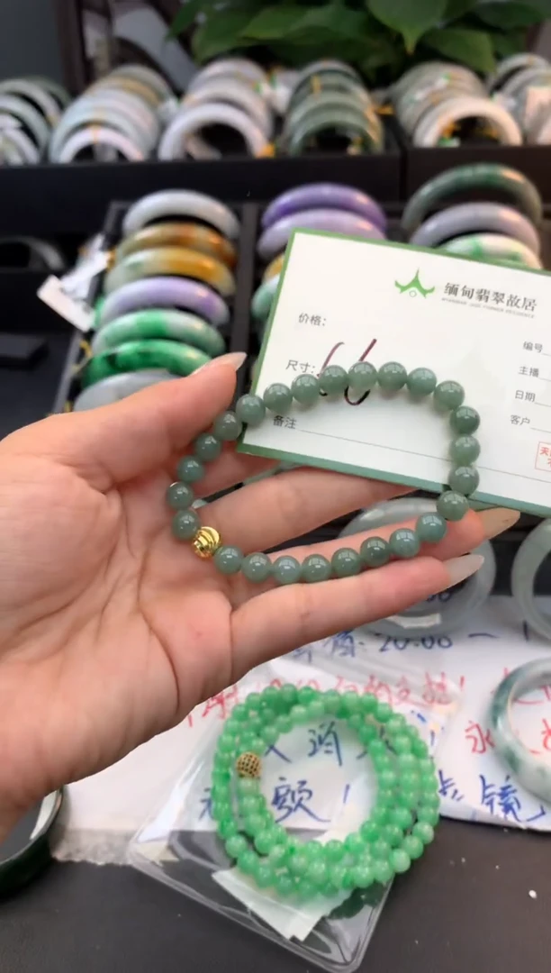 未镶嵌手镯翡翠毛货需精细抛光+多样性拍1发1