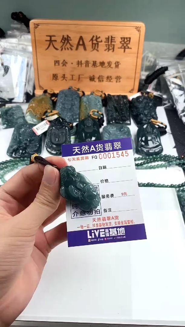 颈饰未镶嵌翡翠多样性随机一件发货 貔貅38
