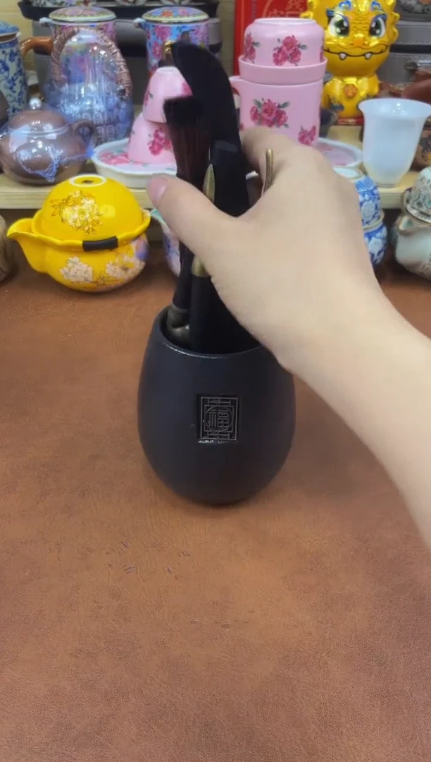 陶瓷茶具摆件旅行套组