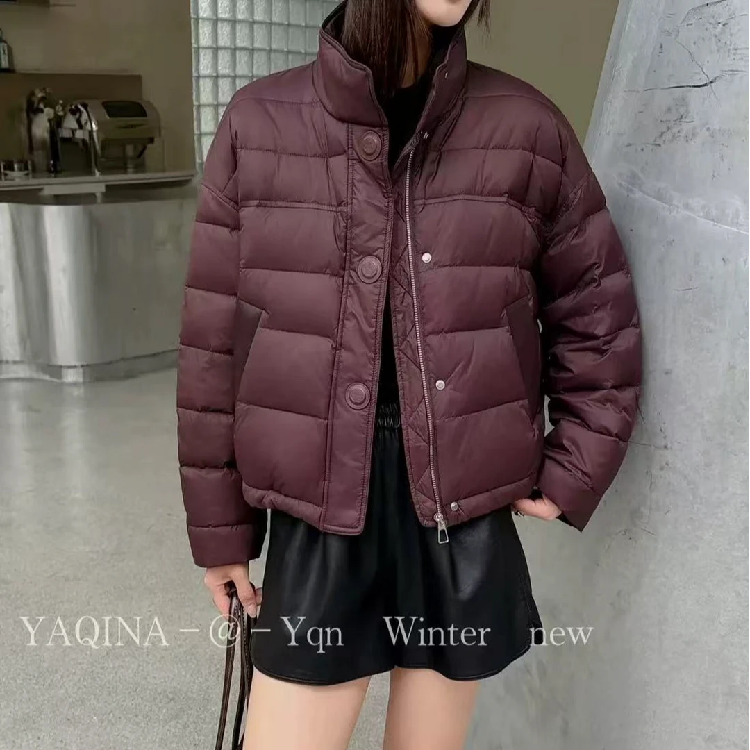 小鑫肝@现货浮力重工立领带链简宁保暖休闲百搭棉服 8828