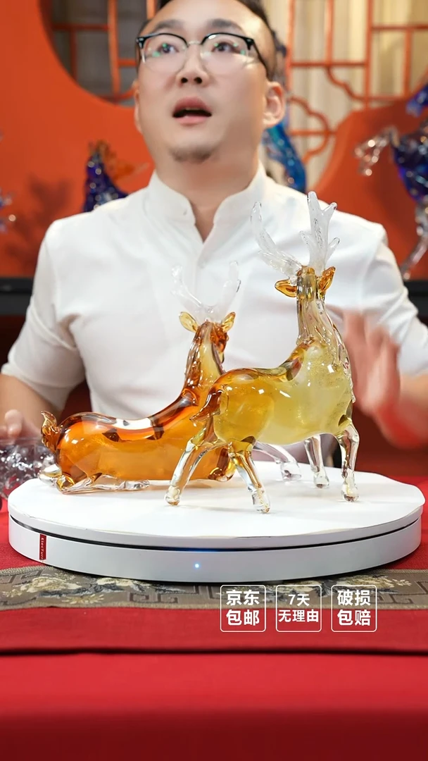 琉璃手工艺品小鹿