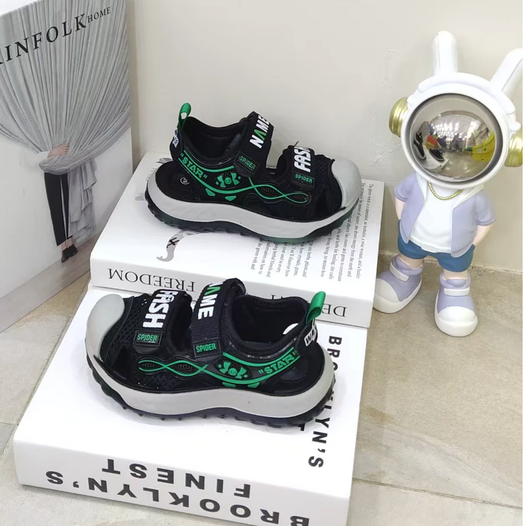 【包头凉鞋童鞋透气】D03儿童夏季男童沙滩凉鞋休闲凉鞋运动凉鞋